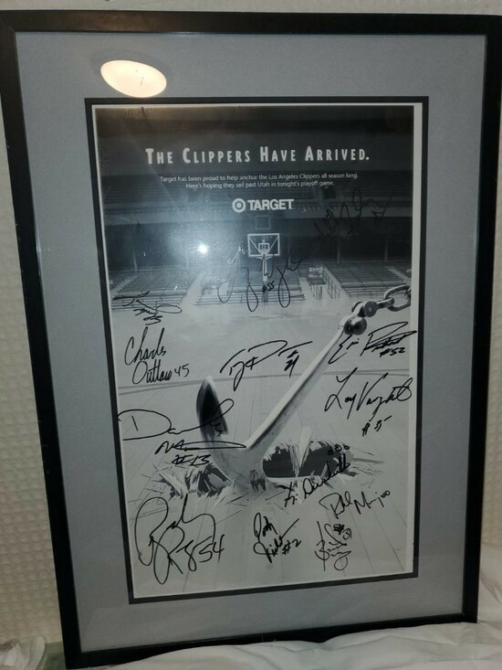 Other - VTG 1997 LA CLIPPERS Playoffs 13 Player Signed Autographed Poster Vs Utah - RARE